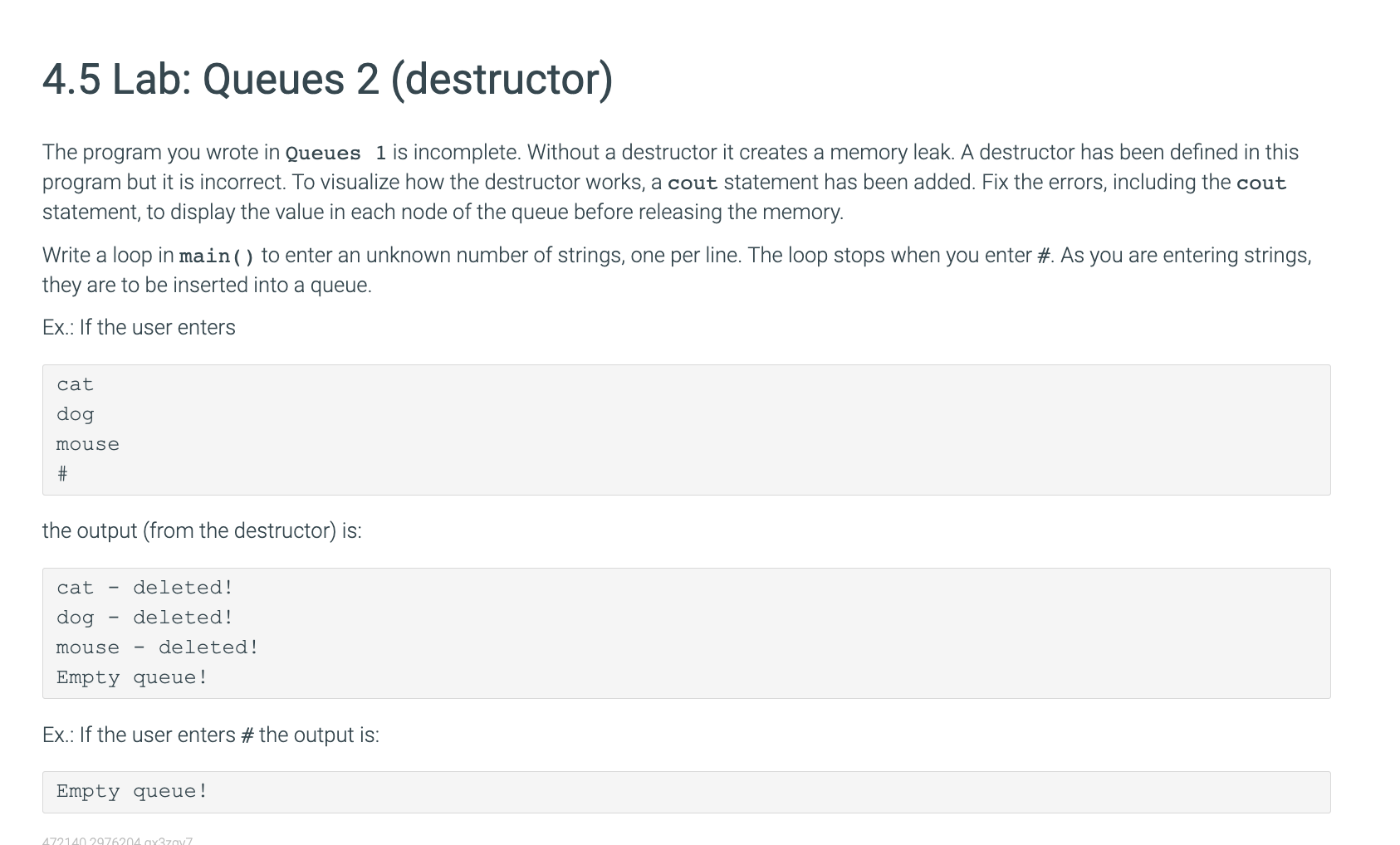 Solved Here is a c++ assignment | Chegg.com