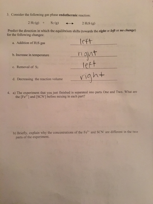 Solved : allowed to begin the experiment 1. Write the | Chegg.com