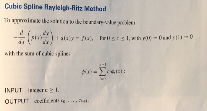Solved Question is to approximate the given BVP using the | Chegg.com