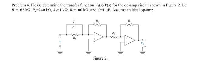 Solved Problem 4. Please determine the transfer function | Chegg.com