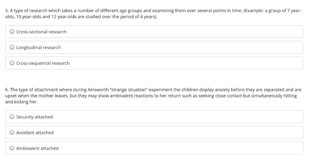 Solved 5. A type of research which takes a number of | Chegg.com