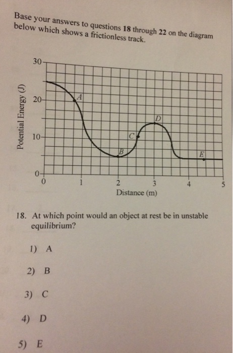 Solved Base your answers to questions 18 through 22 on the | Chegg.com