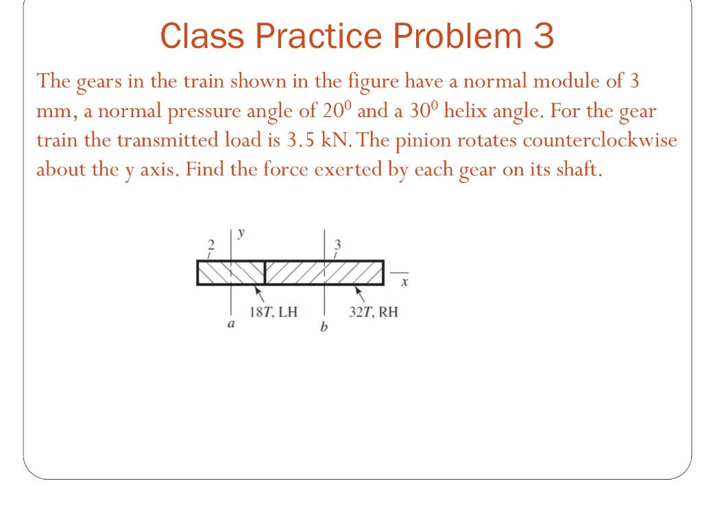 Solved Class Practice Problem 3 The Gears In The Train Shown | Chegg.com