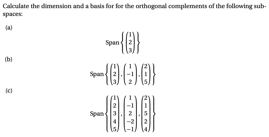 Orthogonal on sale basis calculator