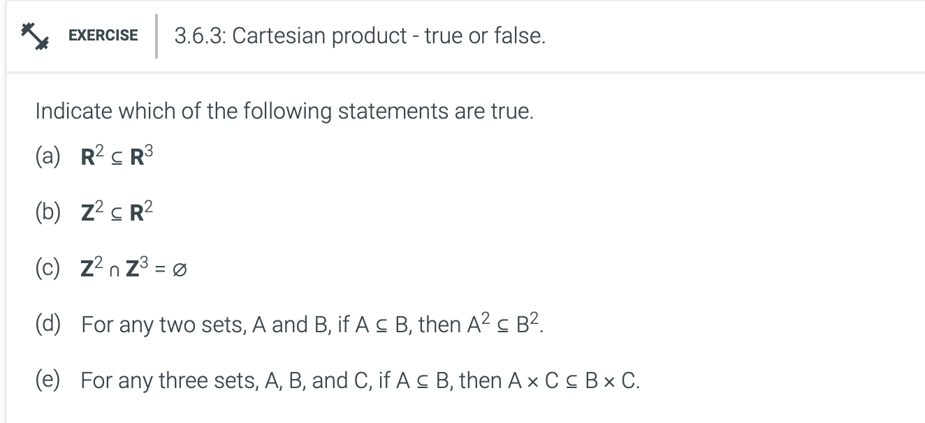 Solved Indicate which of the following statements are true. | Chegg.com