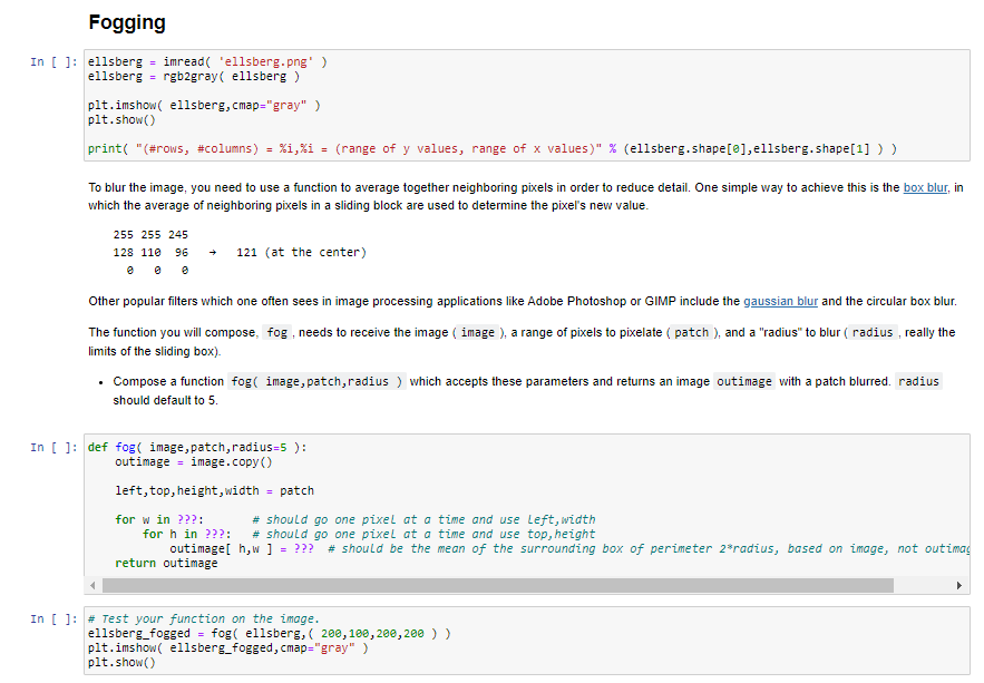Fogging In [ ]: ellsberg = imread( 'ellsberg.png' ) | Chegg.com