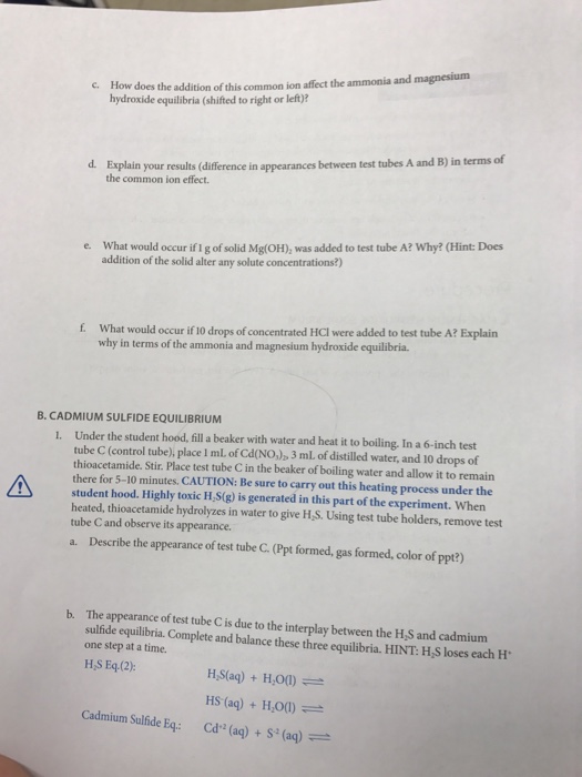 Solved SAFETY PRECAUTIONS Safety goggles and apron must be