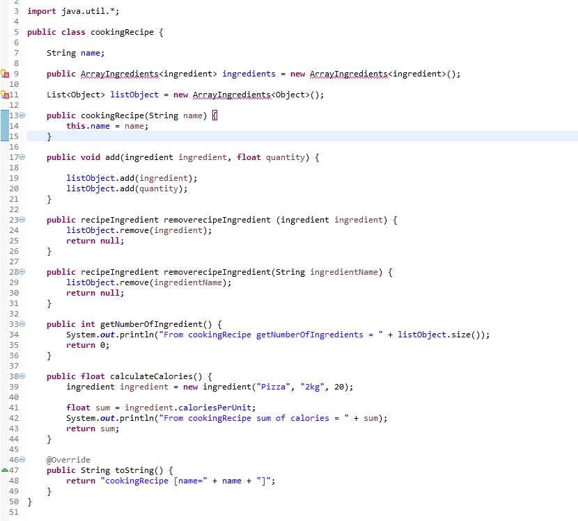 Solved leci Multiple markers at this line ArrayIngredients