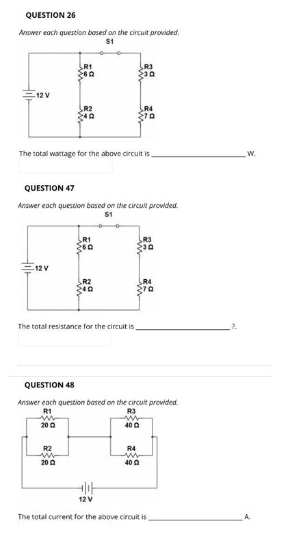 Solved QUESTION 26 Answer each question based on the circuit | Chegg.com