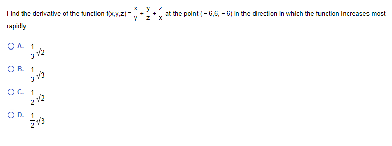 Solved Find the derivative of the function f(x,y)=x2 + xy + | Chegg.com