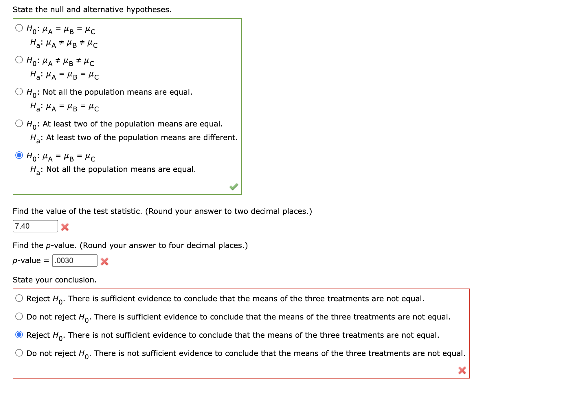 state the null hypothesis at alpha level 0.05