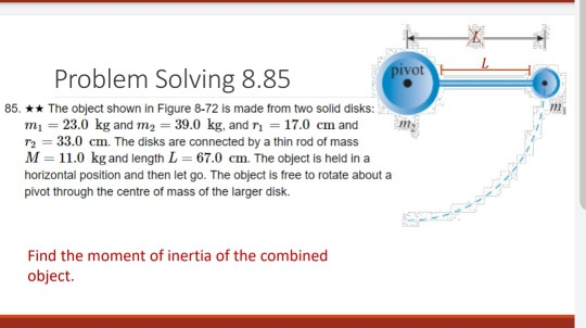 Solved pivot Problem Solving 8.85 85. ** The object shown in | Chegg.com