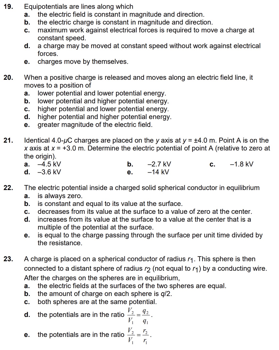 Solved 14. Charge of uniform density (3.5nC/m) is | Chegg.com