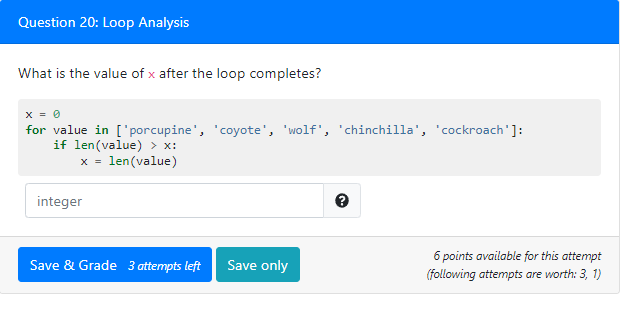 Solved Question 20: Loop Analysis What is the value of x | Chegg.com