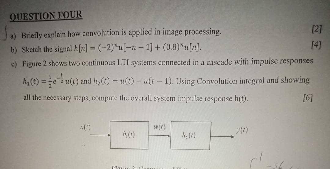 Solved a) Briefly explain how convolution is applied in | Chegg.com