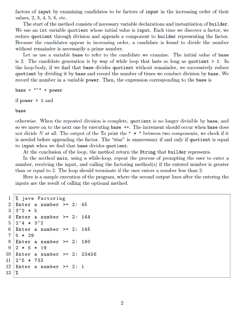 Solved ***JAVA ONLY*** The goal of this lab is tor write two | Chegg.com