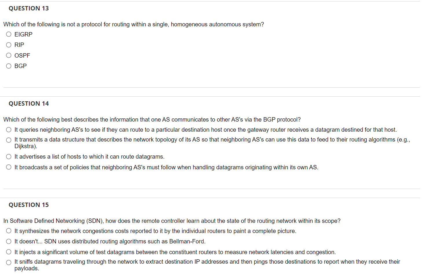 Solved QUESTION 13 Which of the following is not a protocol | Chegg.com
