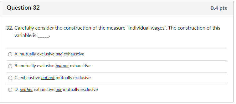 Solved Question 31 0.4 pts Questions 31-33 are based on the | Chegg.com