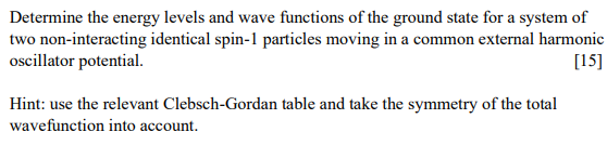 Solved Determine the energy levels and wave functions of the | Chegg.com