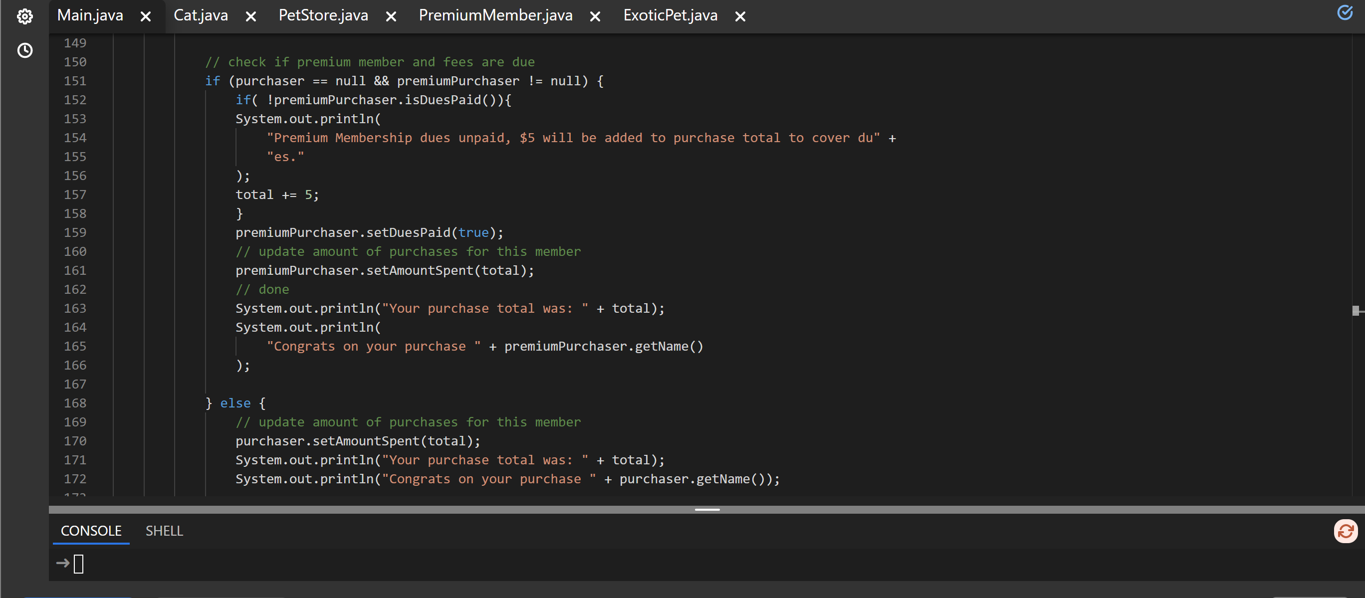 Solved Pet Store System ***Please answer the ENTIRE post | Chegg.com