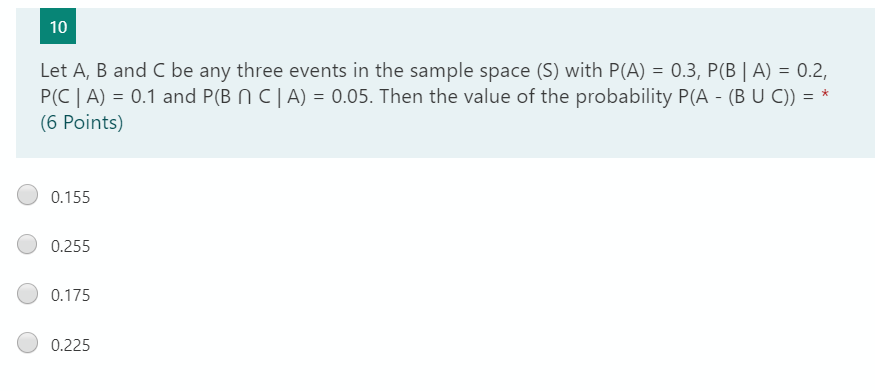 Solved 10 Let A, B And C Be Any Three Events In The Sample | Chegg.com