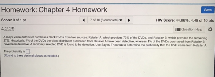 easy homework chapter 4