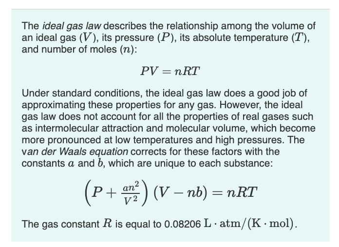 Solved The ideal gas law describes the relationship among | Chegg.com