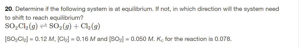 Solved 20. Determine if the following system is at | Chegg.com