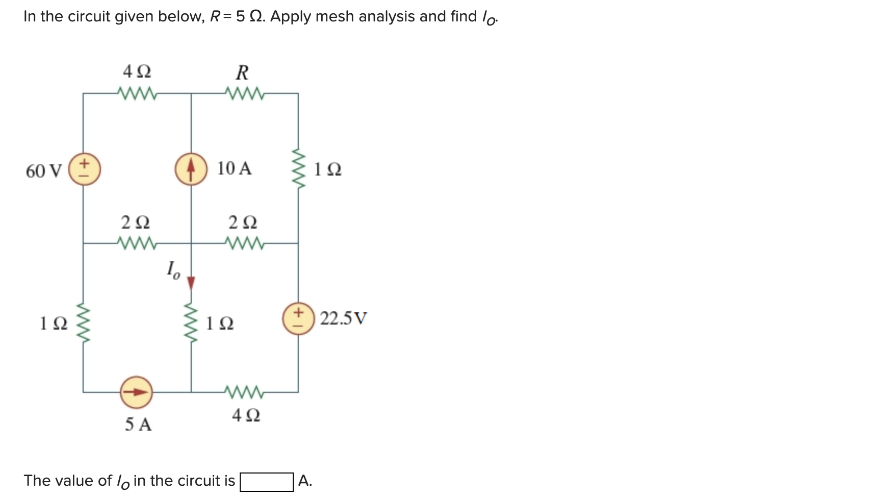 Solved In the circuit given below, R1 = 20 12 and R2 = 60 | Chegg.com