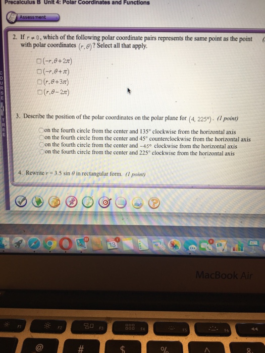 Solved Precalculus B Unit 4: Polar Coordinates And Functions | Chegg.com