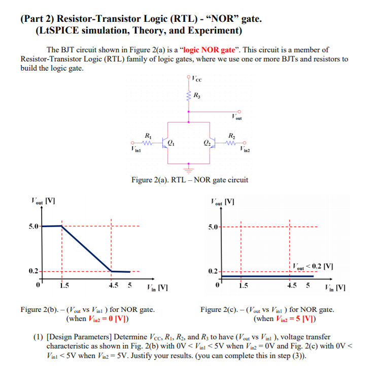 (Part 2) ResistorTransistor Logic (RTL) “NOR”