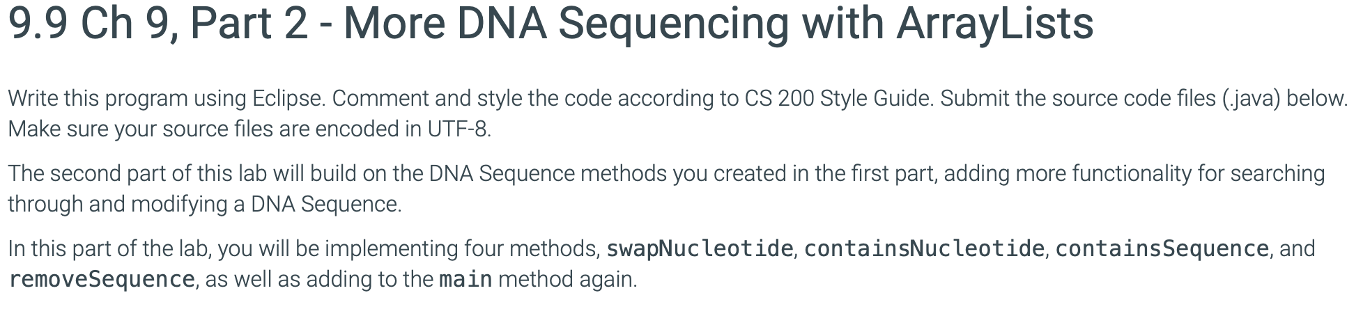 Solved 9.9 Ch 9, Part 2 - More DNA Sequencing with | Chegg.com