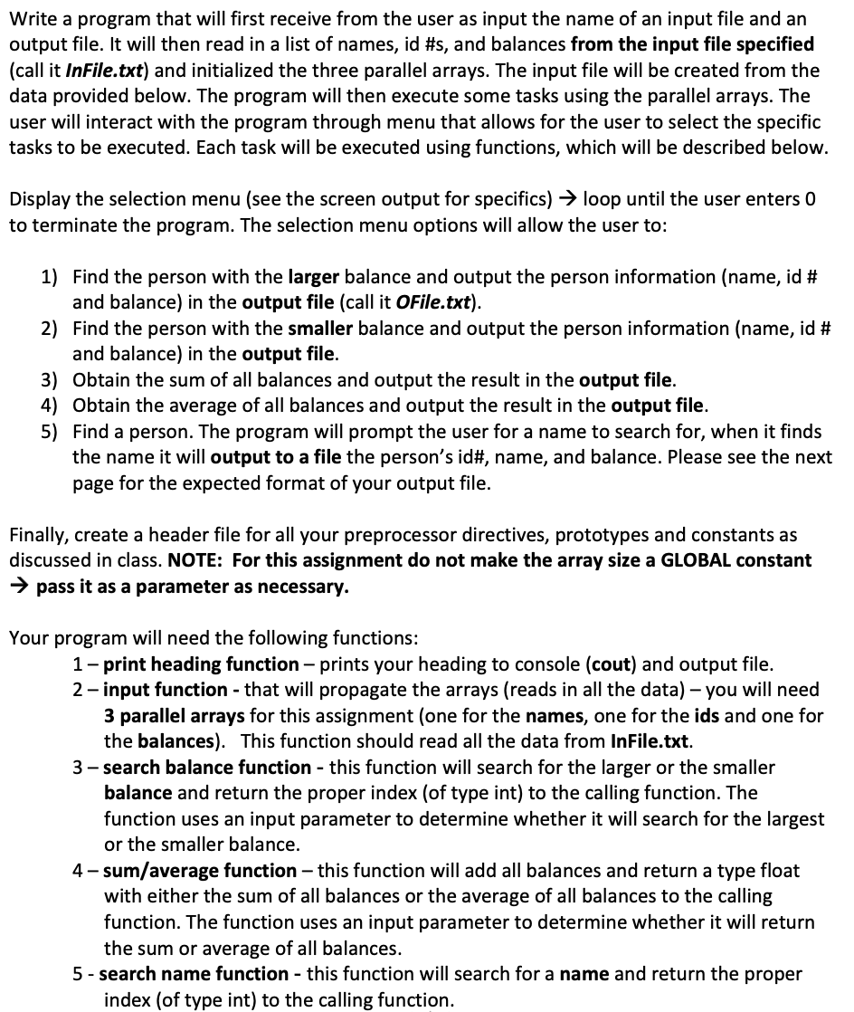 Write a program that will first receive from the user | Chegg.com