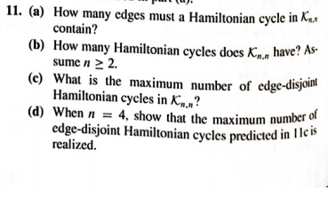 Solved (c) What is the maximum number of edge-disjoint (d) | Chegg.com