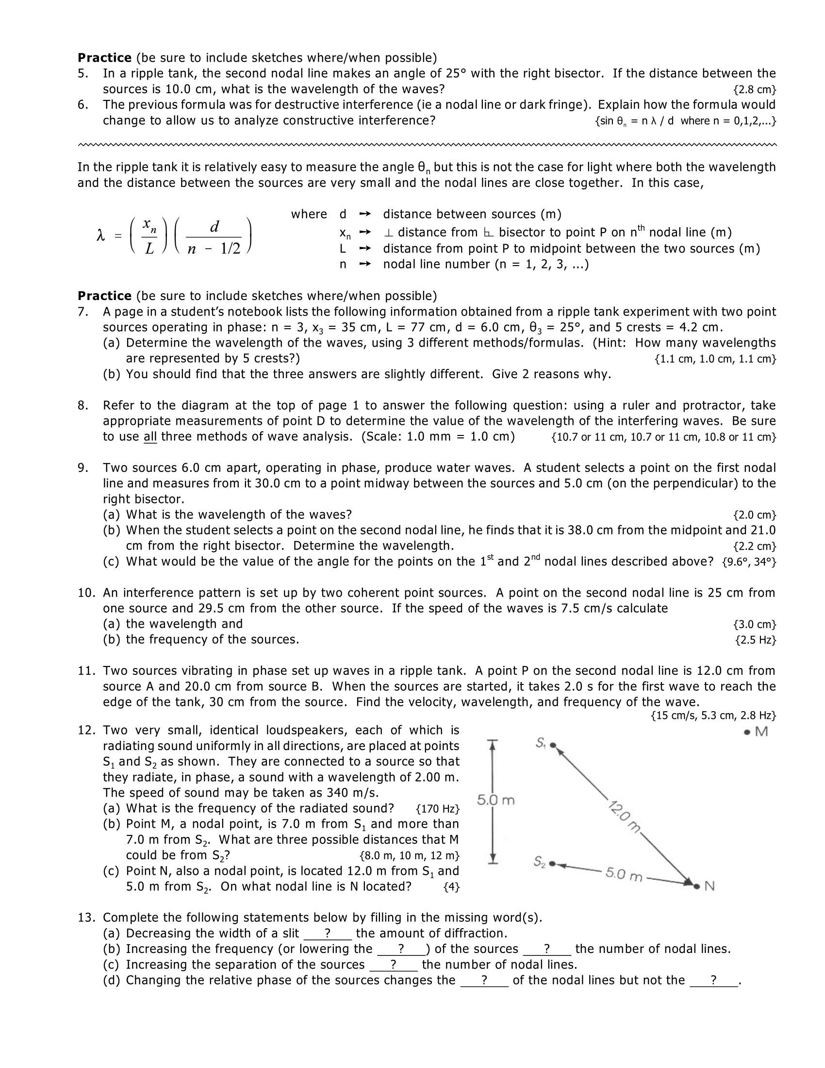 Solved The interference pattern between two identical | Chegg.com