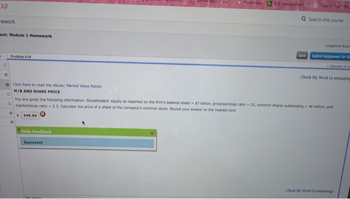 Solved AP ework ent: Module 1 Homework Q Search this course | Chegg.com