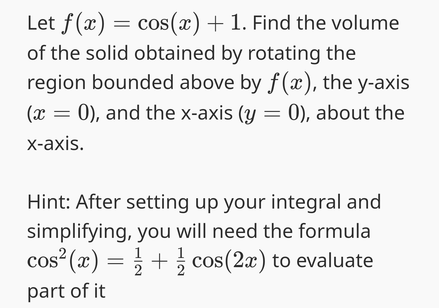 solved-let-f-x-cos-x-1-find-the-volume-of-the-solid-chegg