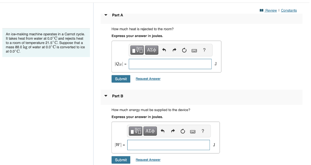 Solved How much heat is rejected to the room? An icemaking