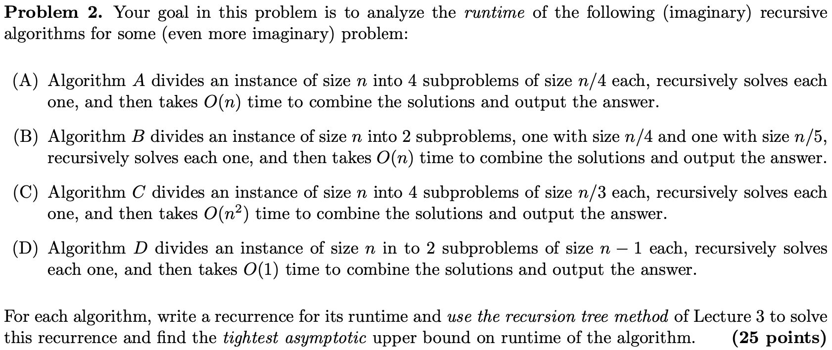 Solved Problem 2. Your goal in this problem is to analyze | Chegg.com
