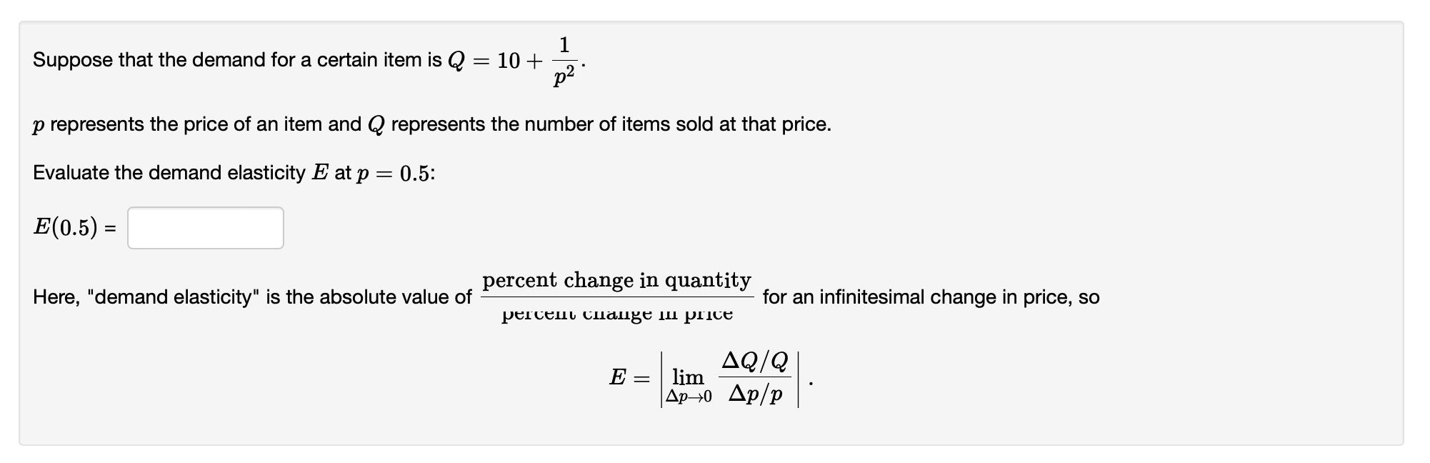 Solved Suppose that the demand for a certain item is | Chegg.com