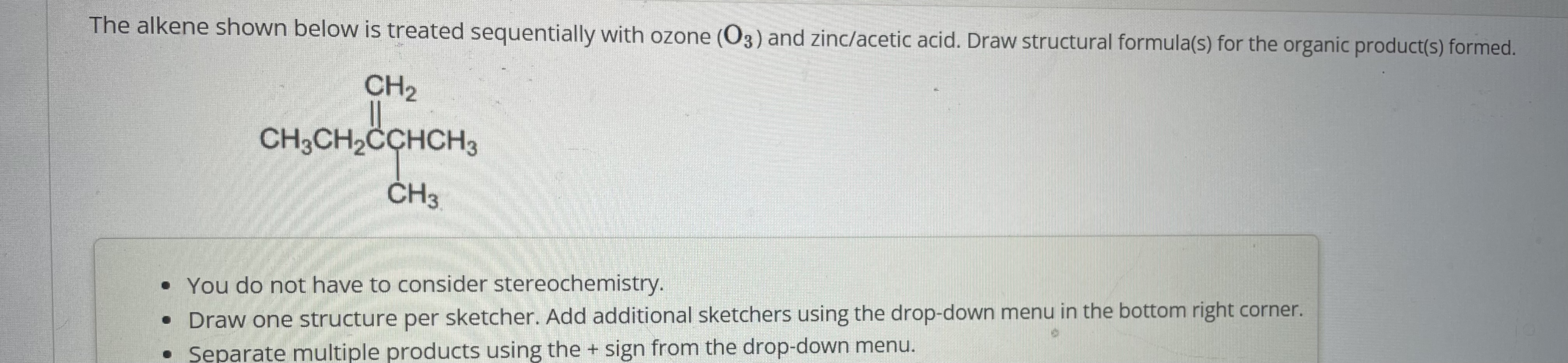 Solved You Do Not Have To Consider Stereochemistry If Chegg Com