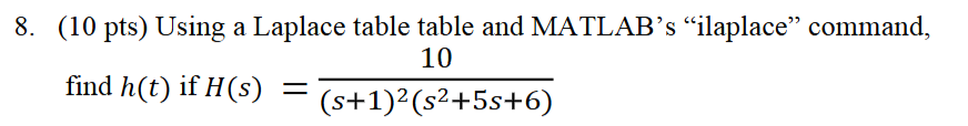 Solved Show me the steps to solve in matlab | Chegg.com