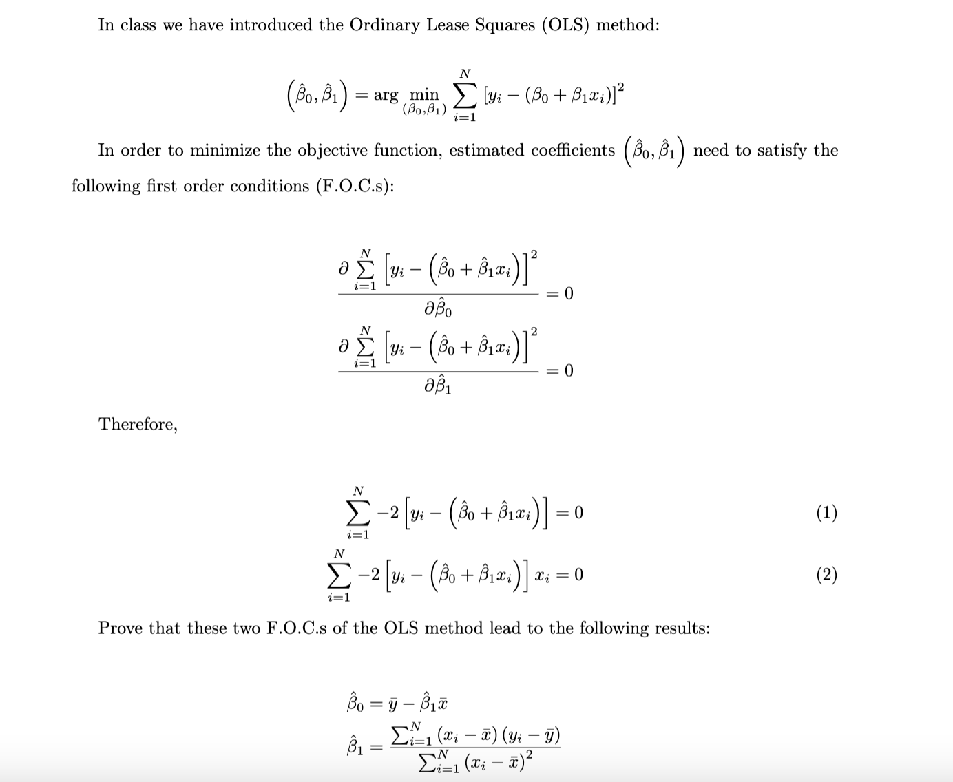 Solved In class we have introduced the Ordinary Lease | Chegg.com