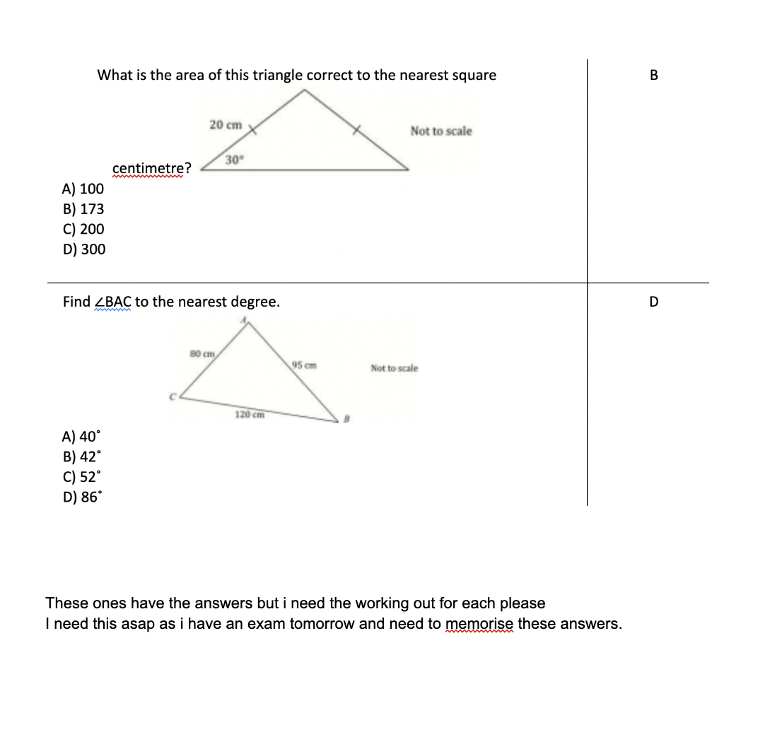 Solved for all the ones i posted i have answers just need | Chegg.com