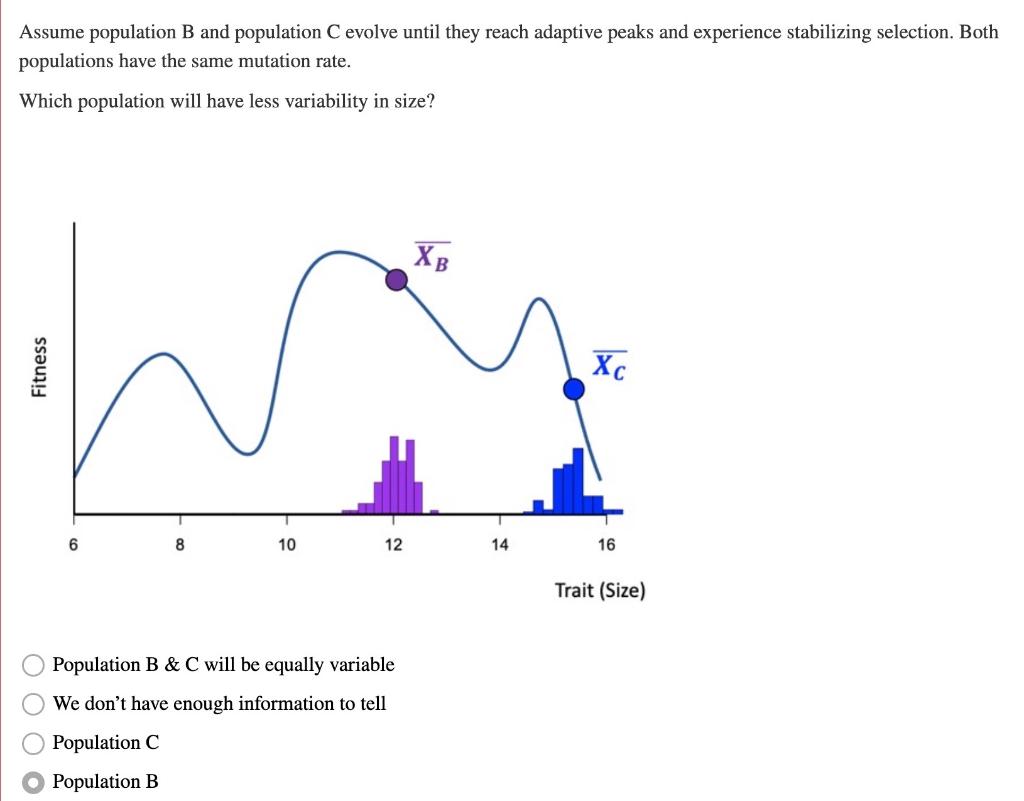 Assume Population B And Population C Evolve Until | Chegg.com