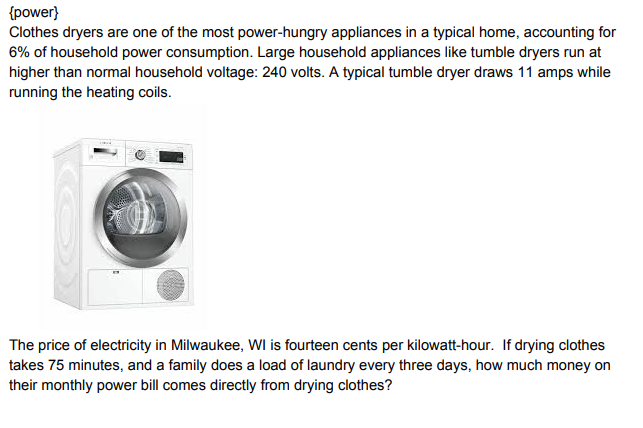 How Much Electricity Does a Washer and Dryer Use?