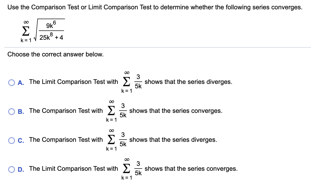 solved-use-the-limit-comparison-test-to-check-the-convergence-of-the