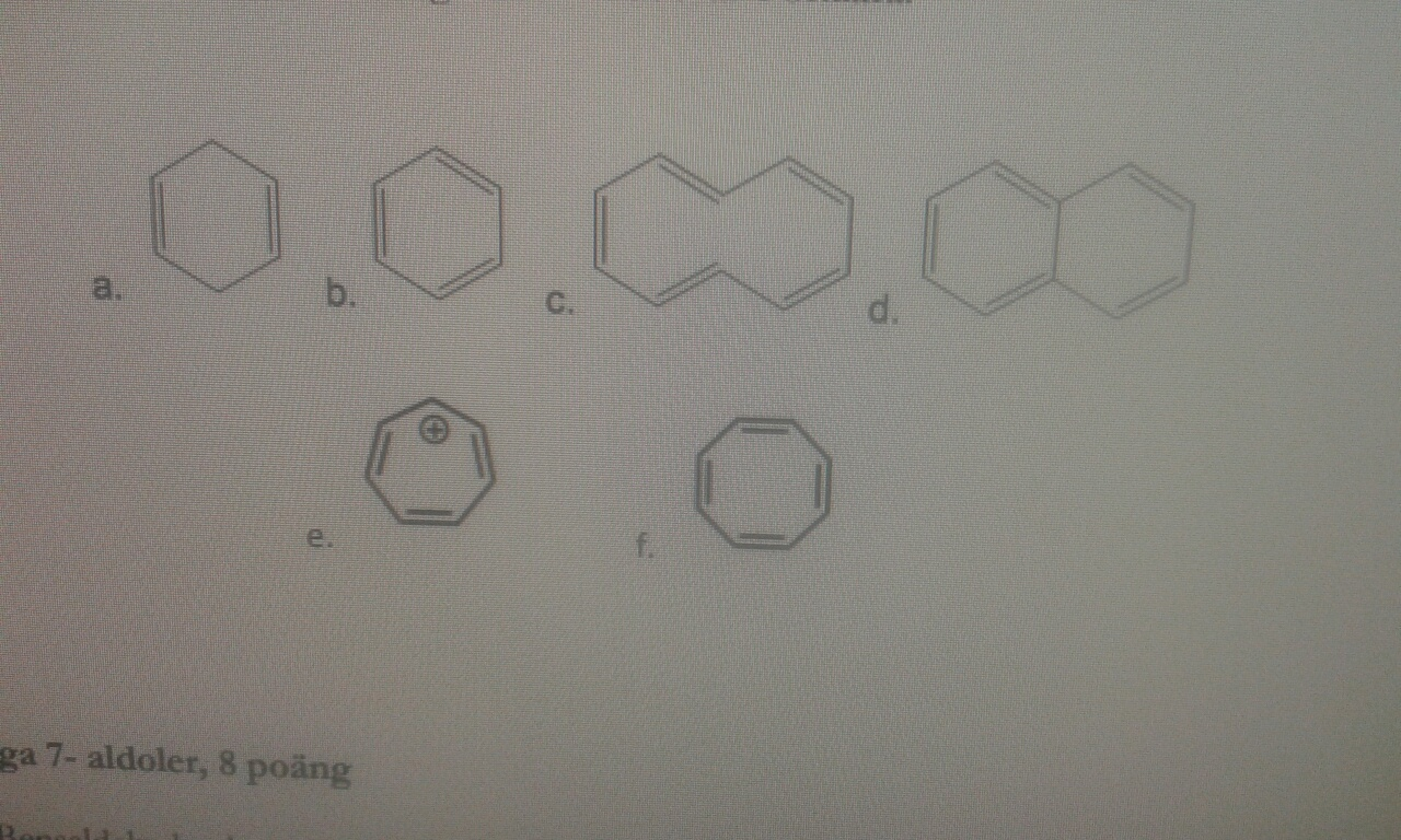 Solved 1 A) What Are The Criteria For Aromaticity? B) Which | Chegg.com