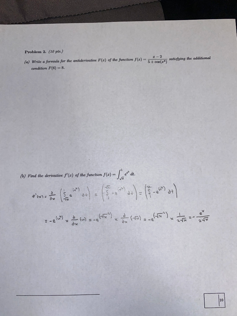 Solved Problem 2. (10 pts.) (a) Write a formula for the | Chegg.com