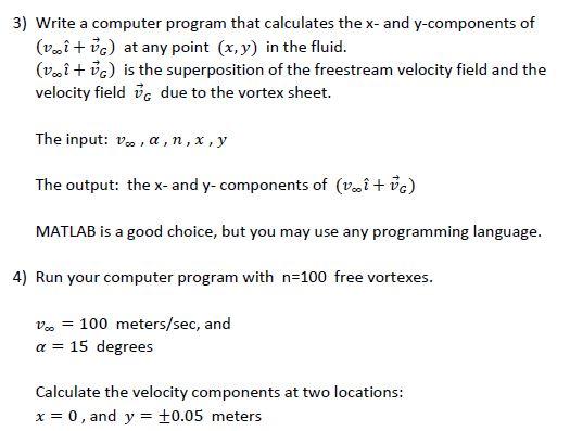 Consider A Vortex Sheet With N Free Vortexes Th Chegg Com